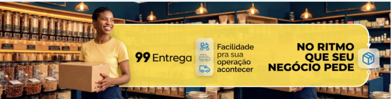 99 Entrega — no ritmo que seu negócio pede
